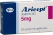 Buy Aricept - donepezil - 10mg - 84 Tablets